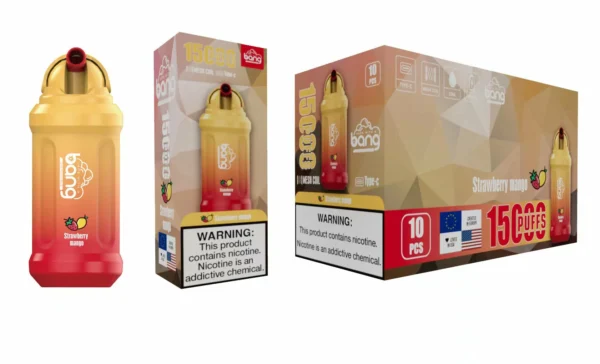 Bang 15000 Puffs 0% 2% 3% 5% Перезаряжаемые одноразовые ручки для электронных сигарет с низким содержанием никотина, оптовая покупка оптом - WhizVape - 6