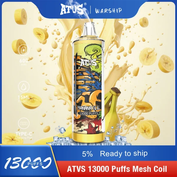 Atvs 13000 Puffs 5% Oplaadbare wegwerp-vapes-pen met laag nicotinegehalte, bulk kopen groothandel - WhizVape - 3