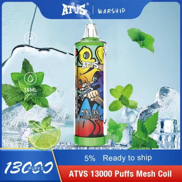 Atvs 13000 Puffs 5% Oplaadbare wegwerp-vapes-pen met laag nicotinegehalte, bulk kopen groothandel - WhizVape - 12