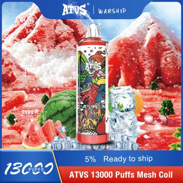 Atvs 13000 Puffs 5% Oplaadbare wegwerp-vapes-pen met laag nicotinegehalte, bulk kopen groothandel - WhizVape - 9