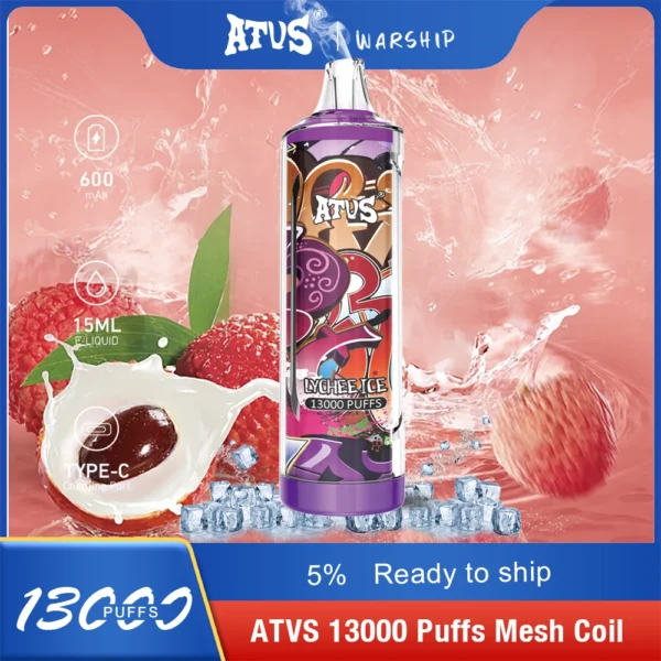 Atvs 13000 Puffs 5% Oplaadbare wegwerp-vapes-pen met laag nicotinegehalte, bulk kopen groothandel - WhizVape - 6