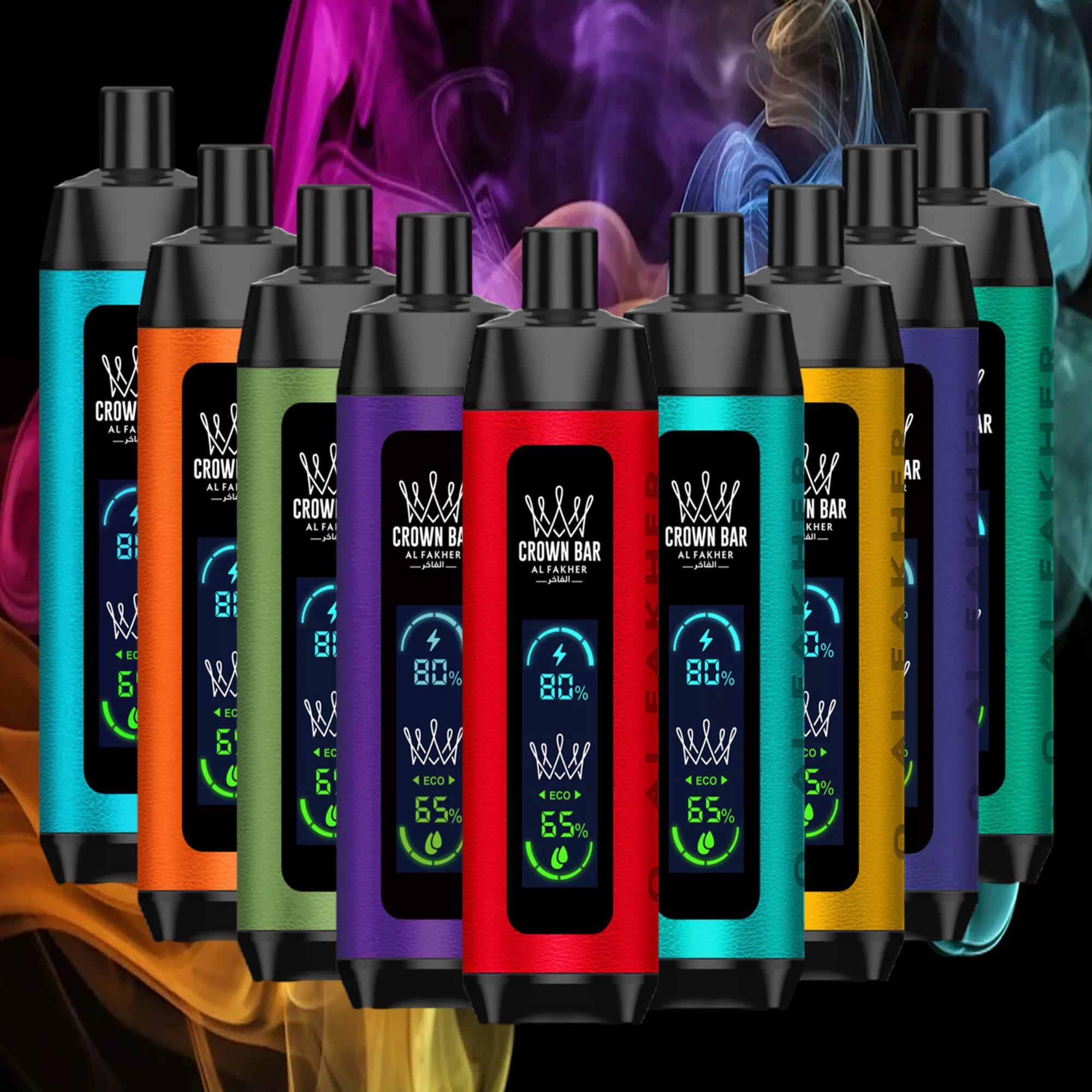  Al-Fakher-Crown-Bar-Big-Cloud-8000-Pro Двухрежимный Полноэкранный