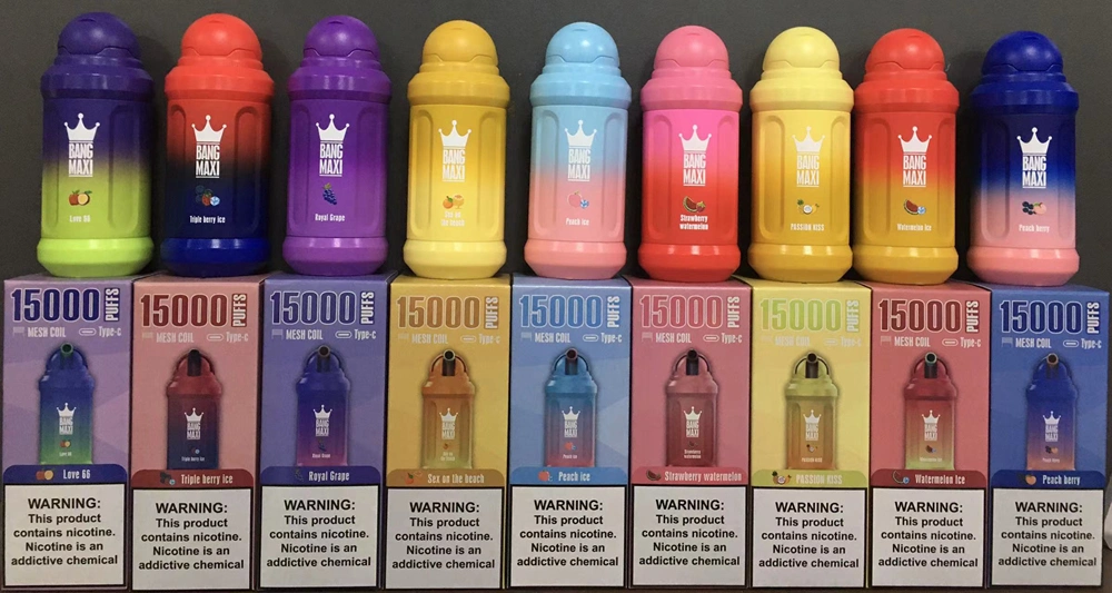 AIVONO BANG MAXI 15000 Puffs 0% 2% 3% 5% Vape Pen Rechargeabil de Unică Folosință cu Nicotină Redusă Cumpărare în Vrac en Gros