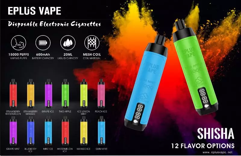 VASY EPLUS Vape Shisha 15000 Puffs Digital Screen 0.6% Low Nicotine Rechargeable Disposable Vapes Pen Bulk Buy WholesaleSe convierte en:VASY EPLUS Vape Shisha 15000 Puffs Pantalla Digital 0.6% Baja Nicotina Recargable Vapes Pen Desechable Compra al Por Mayor al Granel